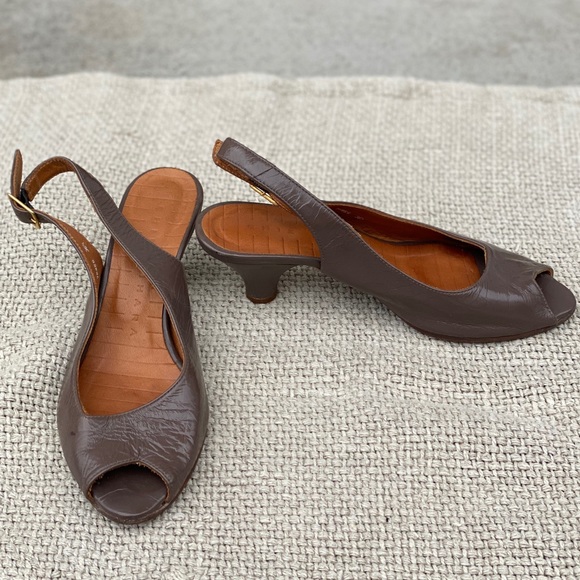 Chie Mihara open toe kitten heel pumps - Picture 7 of 13